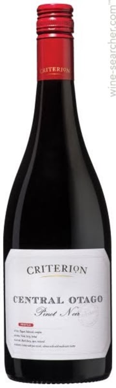 Criterion Pinot Noir 2014 Front Bottle Shot