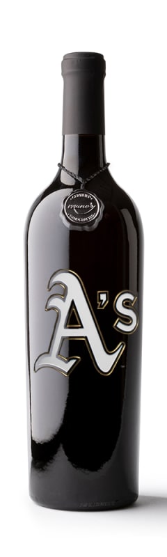 Mano's Oakland A's Red Blend Front Bottle Shot