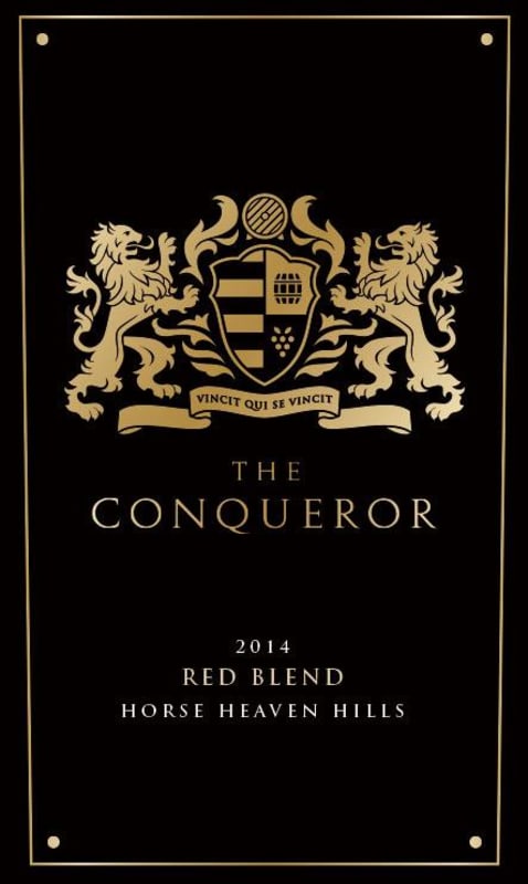 The Conqueror Red Blend 2014 Front Label