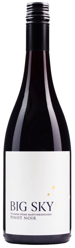 Big Sky Wines Te Muna Pinot Noir 2021 Front Bottle Shot
