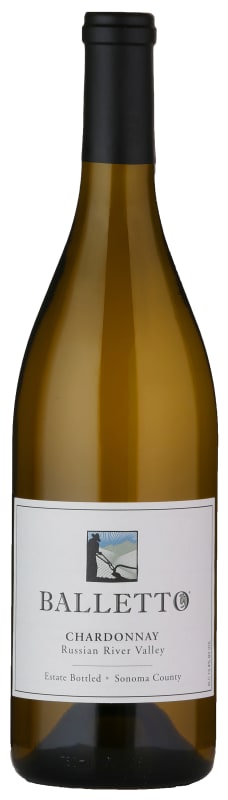 Balletto Winery Russian River Chardonnay 2016 Front Bottle Shot