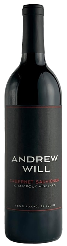 Andrew Will Winery Champoux Vineyard Cabernet Sauvignon 2018 Front Bottle Shot