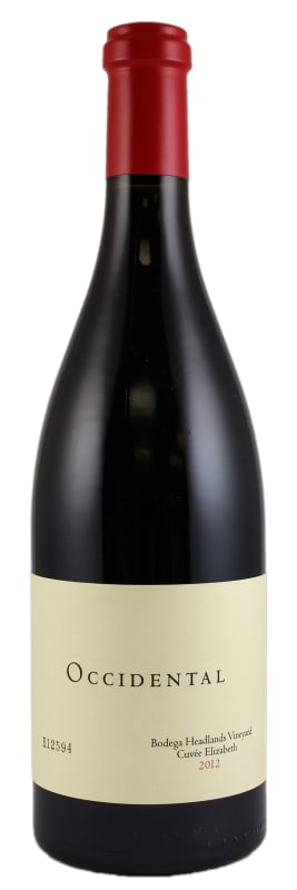 Occidental Bodega Headlands Cuvee Elizabeth Pinot Noir 2012 Front Bottle Shot