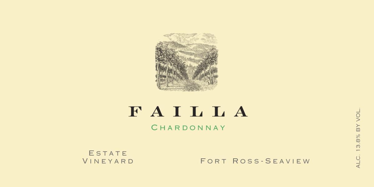 Failla Estate Vineyard Chardonnay 2016 Front Label