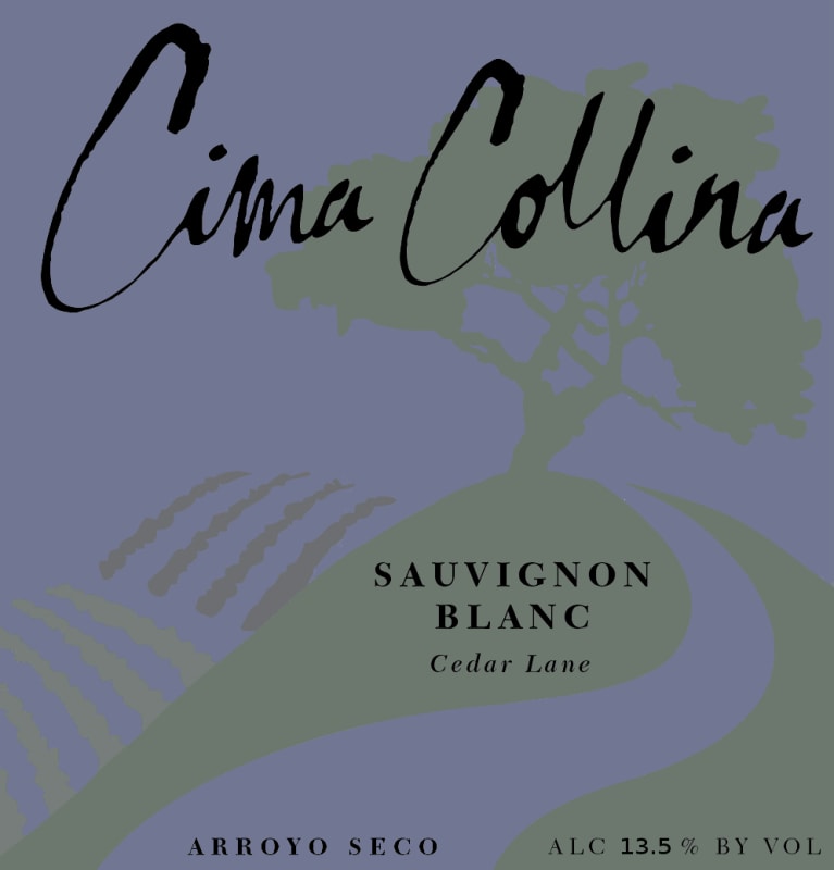 Cima Collina Cedar Lane Vineyard Sauvignon Blanc 2013 Front Label