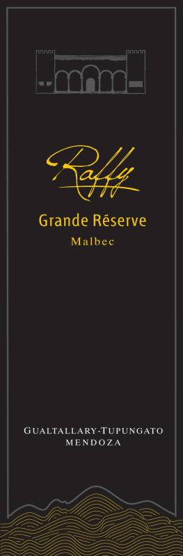 Raffy Grande Reserve Malbec 2011 Front Label