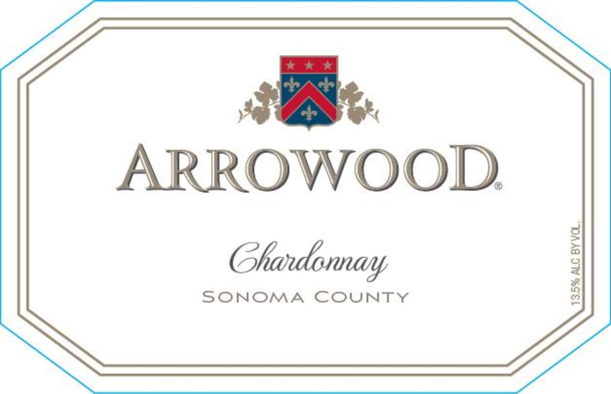 Arrowood Sonoma County Chardonnay 2015 Front Label