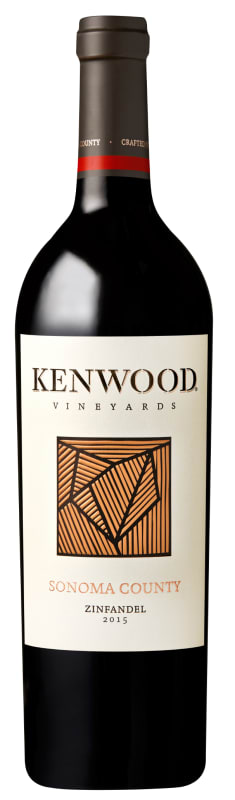 Kenwood Sonoma Zinfandel 2015 Front Bottle Shot