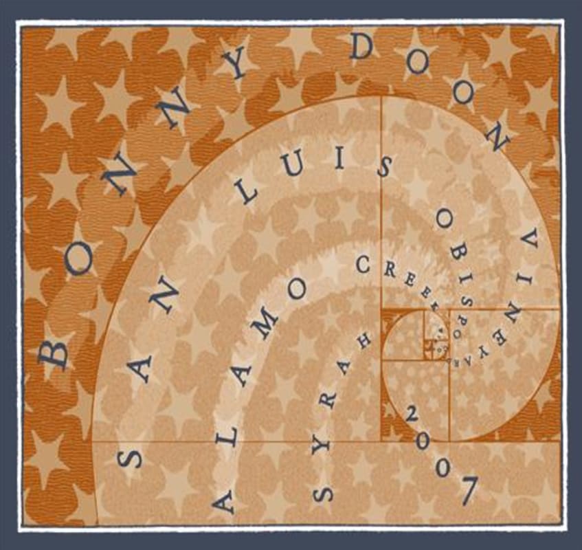 Bonny Doon Alamo Creek Syrah 2007 Front Label