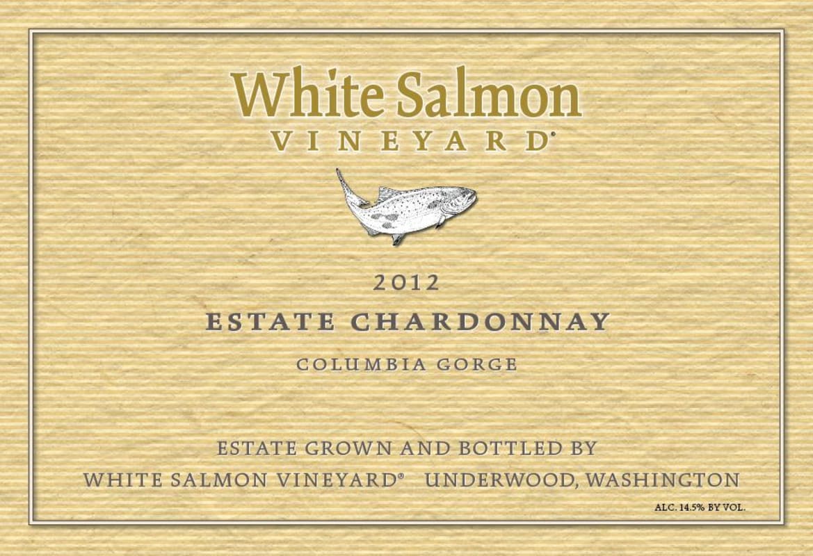 White Salmon Vineyard Estate Chardonnay 2012 Front Label