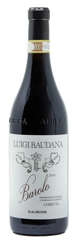 Luigi Baudana Barolo Cerretta 2022 Front Bottle Shot