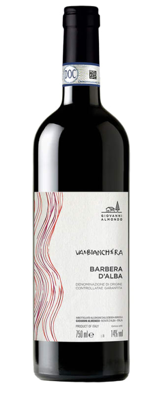 Giovanni Almondo Valbianchera Barbera d'Alba 2020 Front Bottle Shot