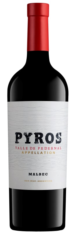 Pyros Wines Valle de Pedernal Appellation Malbec 2020 Front Bottle Shot