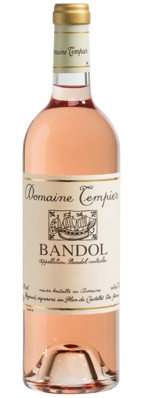 Domaine Tempier Bandol Rose 2024 Front Bottle Shot