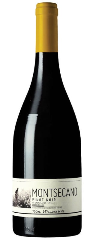 Montsecano Pinot Noir 2016 Front Bottle Shot