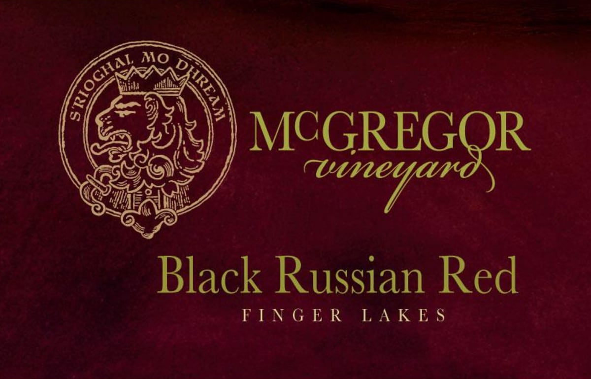 McGregor Vineyard & Winery Black Russian Red 2000 Front Label