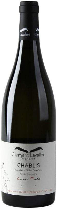Clement Lavallee Chablis Chante Merle 2023 Front Bottle Shot