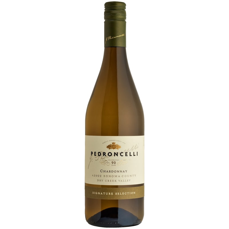 Pedroncelli Signature Selection Chardonnay 2022 Front Bottle Shot