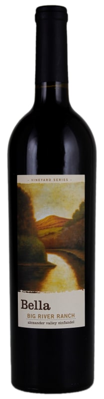 Bella Vineyards Big River Ranch Zinfandel 2014 Front Bottle Shot