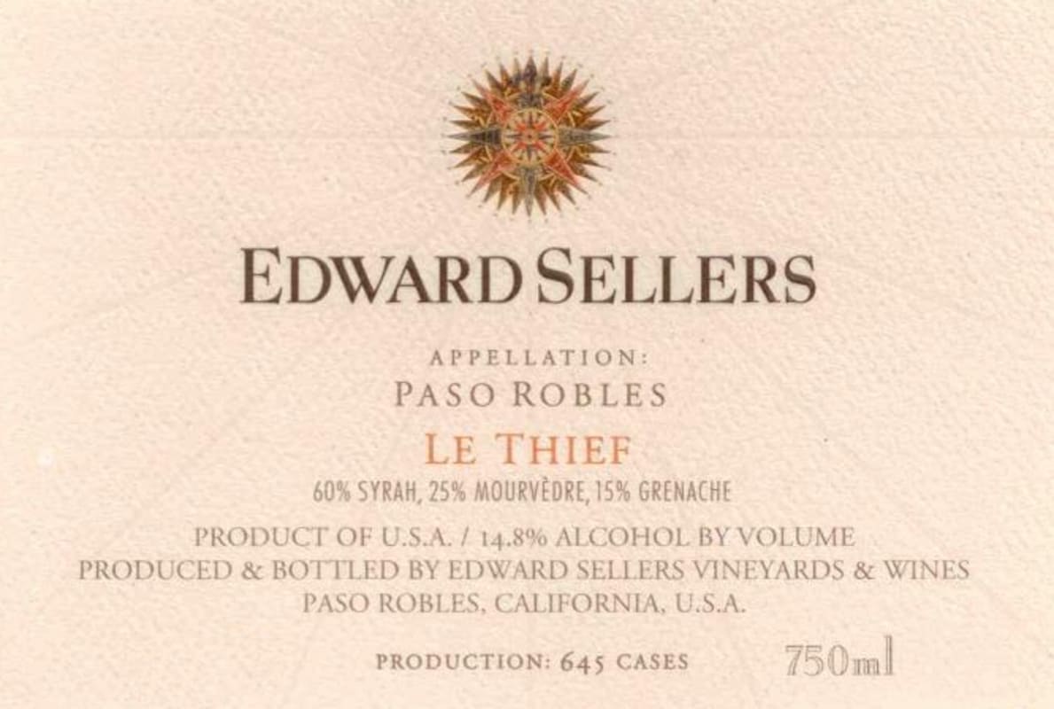 Edward Sellers Le Thief 2008 Front Label