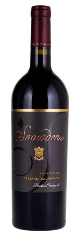Snowden Brothers Vineyard Cabernet Sauvignon 2019 Front Bottle Shot