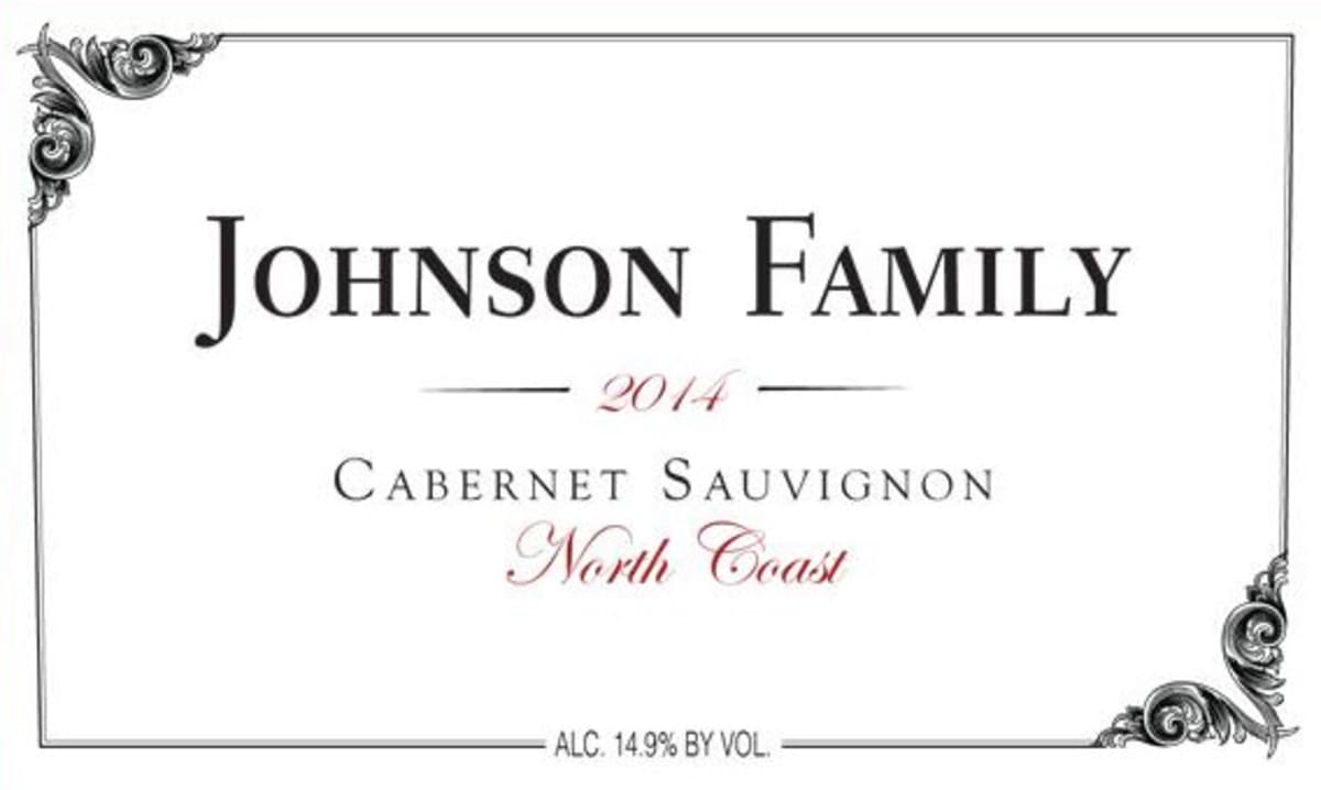 Johnson Family Cabernet Sauvignon 2014 Front Label