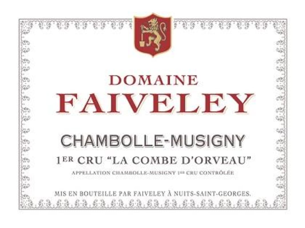 Faiveley Chambolle-Musigny La Combe d'Orveau Premier Cru 2013 Front Label