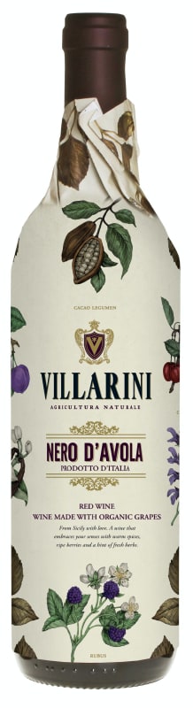Villarini Nero d'Avola 2020 Front Bottle Shot
