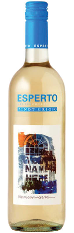Esperto Pinot Grigio 2018 Front Bottle Shot