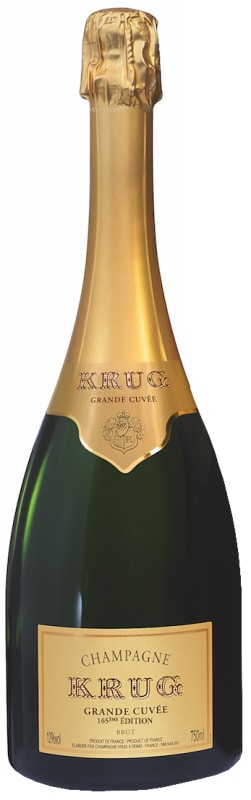 Krug Grande Cuvee Brut with Gift Box (165th Edition) Front Bottle Shot