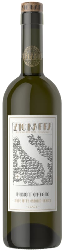 Ziobaffa Organic Pinot Grigio 2024 Front Bottle Shot