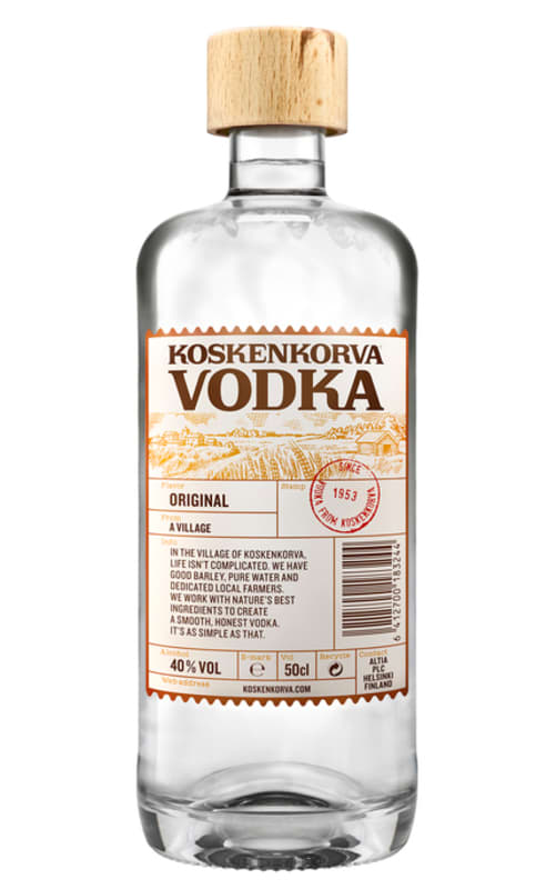 Koskenkorva Original Vodka Front Bottle Shot
