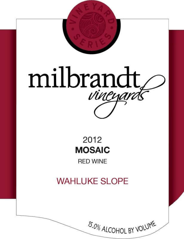 Milbrandt Series Mosaic 2012 Front Label