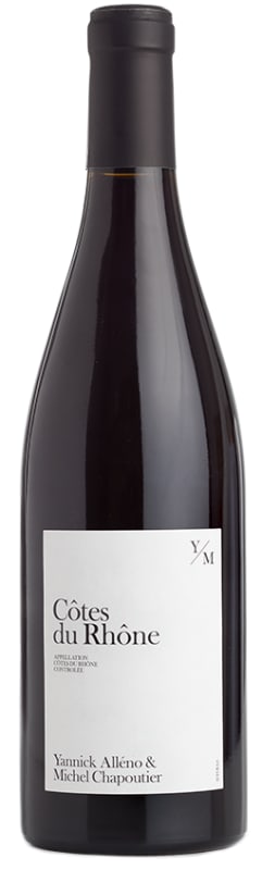 Yannick Alleno & Michel Chapoutier Cotes du Rhone 2021 Front Bottle Shot