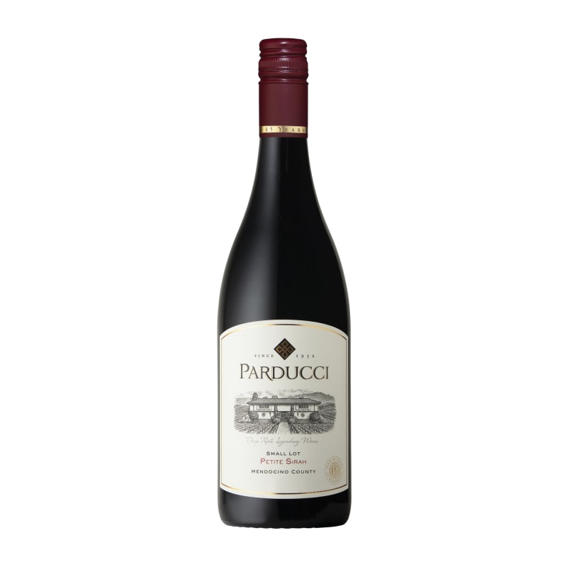 Parducci Small Lot Petite Sirah 2019 Front Bottle Shot