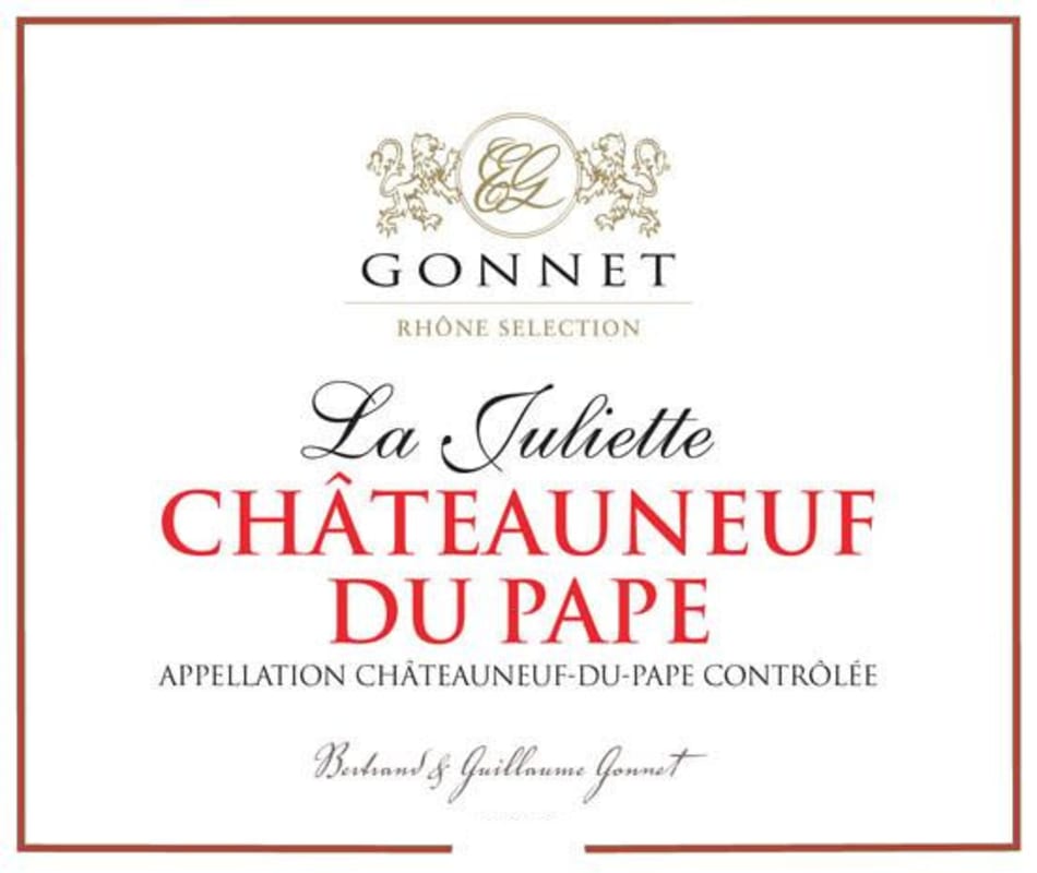 Guillaume Gonnet Chateauneuf-du-Pape La Juliette 2015 Front Label
