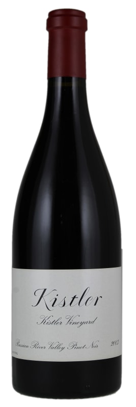 Kistler Vineyards Kistler Vineyard Pinot Noir 2003 Front Bottle Shot