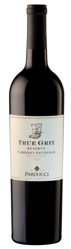 Parducci True Grit Reserve Cabernet Sauvignon 2015 Front Bottle Shot