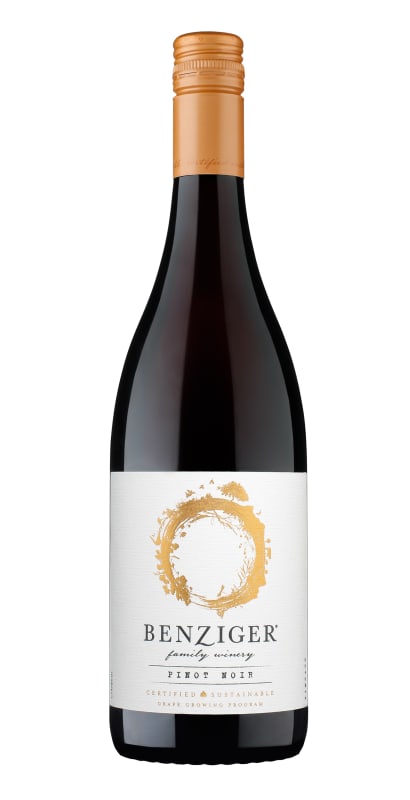 Benziger Monterey Pinot Noir 2020 Front Bottle Shot