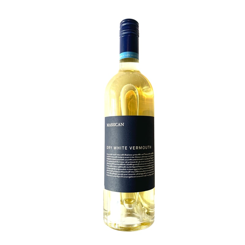 Massican Dry White Vermouth 2018 Front Bottle Shot