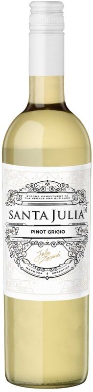 Santa Julia Plus Pinot Grigio 2016 Front Bottle Shot