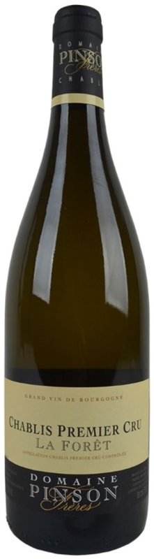 Domaine Pinson Freres Chablis La Foret Premier Cru 2017 Front Bottle Shot