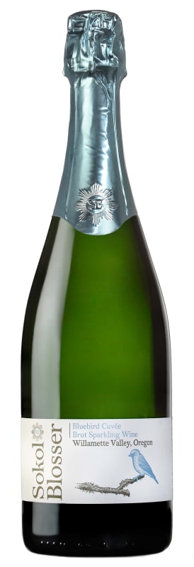 Sokol Blosser Bluebird Cuvee Sparkling 2019 Front Bottle Shot