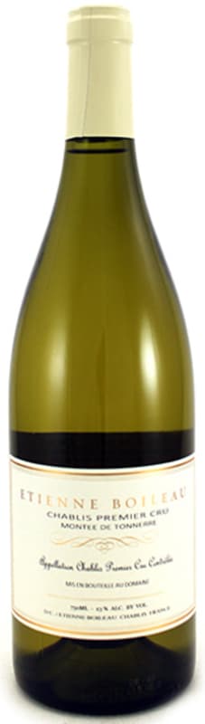 Etienne Boileau Chablis Montee de Tonnerre Premier Cru 2016 Front Bottle Shot