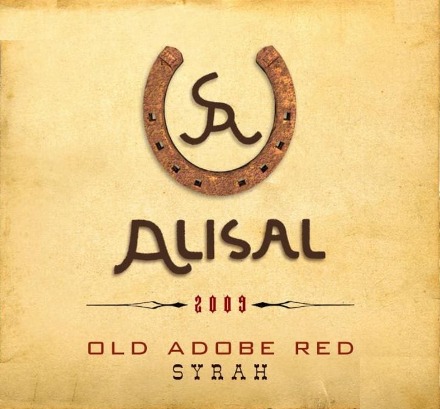 Alisal Old Adobe Red 2009 Front Label