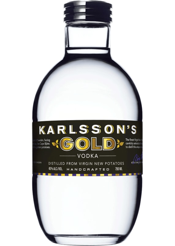 Karlsson's Gold Vodka Front Bottle Shot