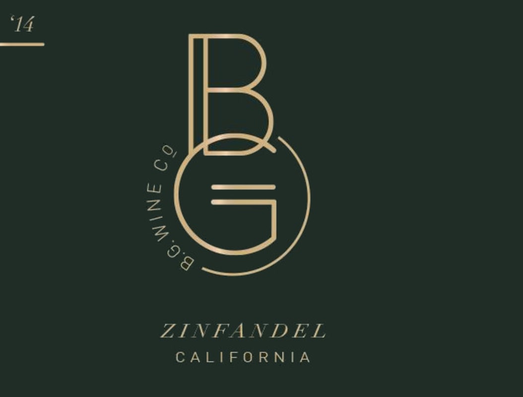 B.G. Wine Co. 2014 Front Label