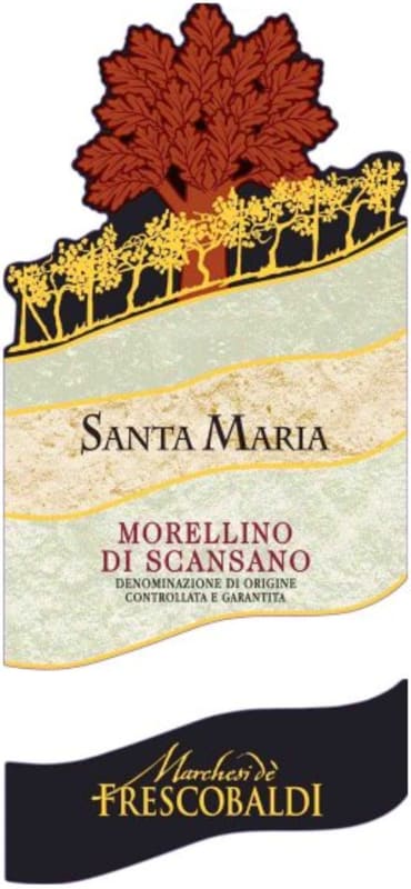 Frescobaldi Morellino di Scansano Santa Maria 2014 Front Label