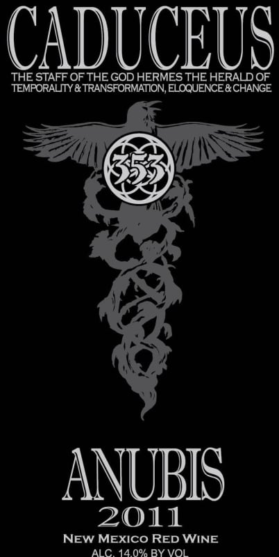 Caduceus Anubis 2011 Front Label
