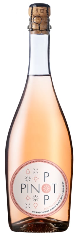 PinotPop Brut 2021 Front Bottle Shot